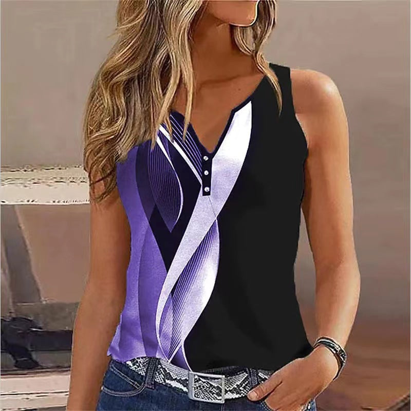 Moderne ärmellose Damenbluse MODEGEIST