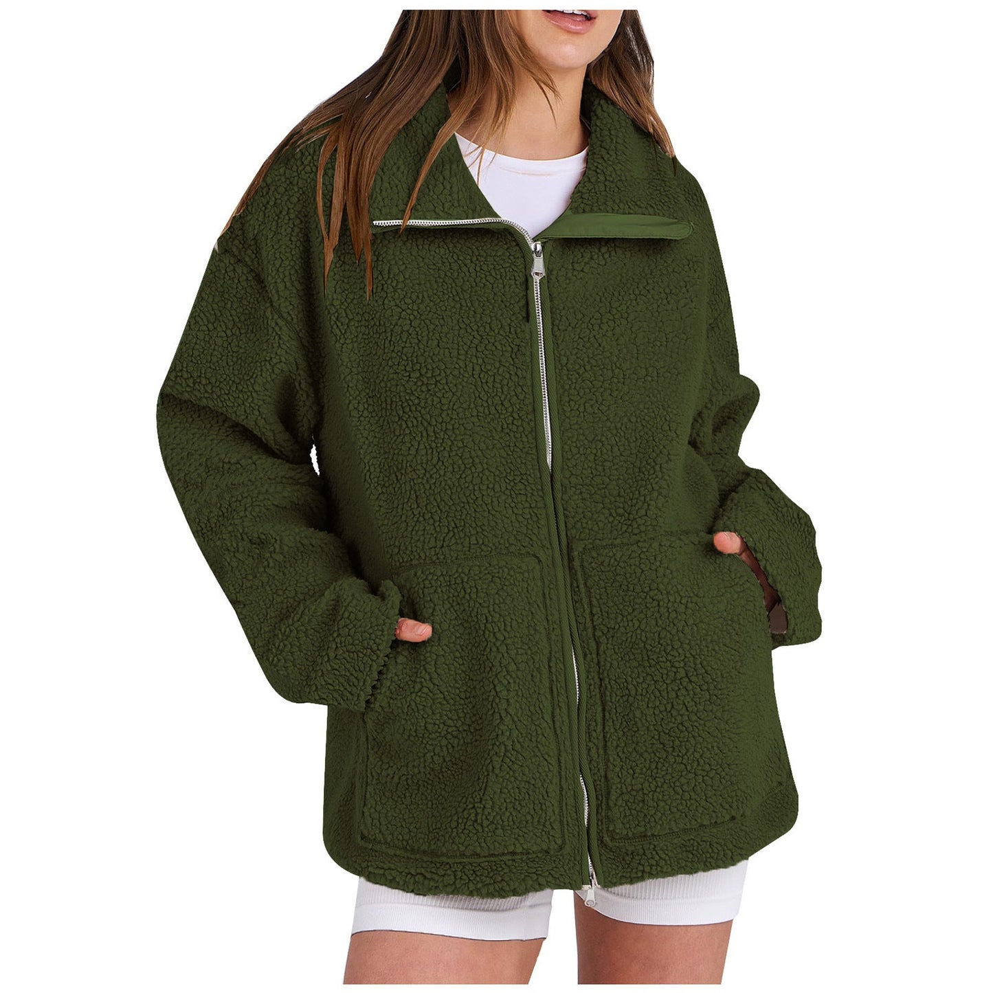 Damen Gemütlicher Fleece-Hoodie ModeGeist