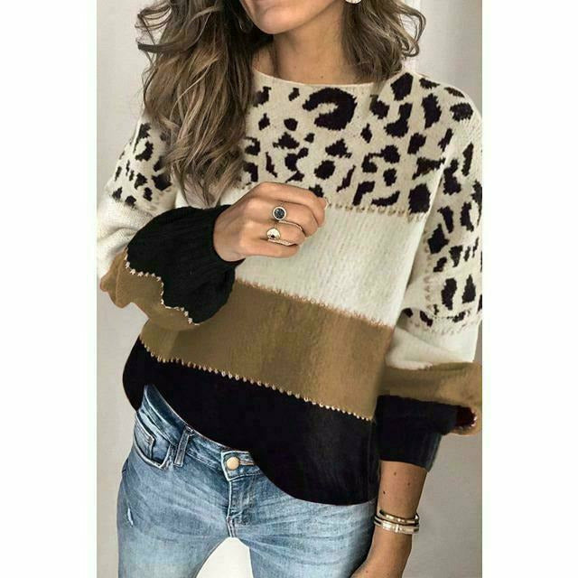 ModeGeist | Pullover mit Leoparden Print