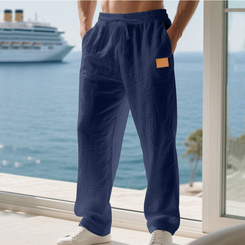 Herren Bequeme und luftige Sommerhose aus leichtem Leinenmaterial ModeGeist