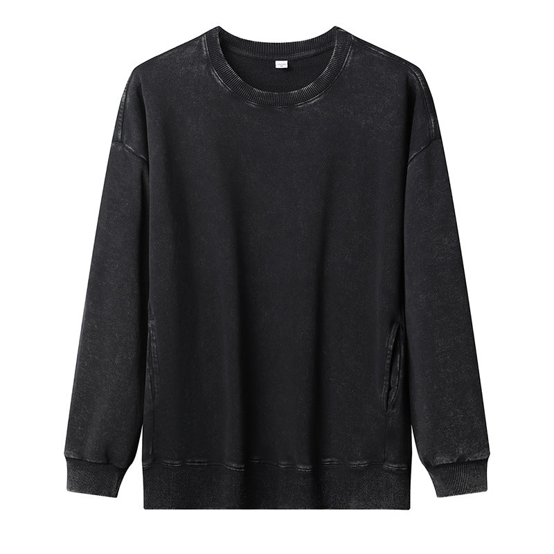 Damen lässiger Sweatshirt mit seitlichen Taschen ModeGeist