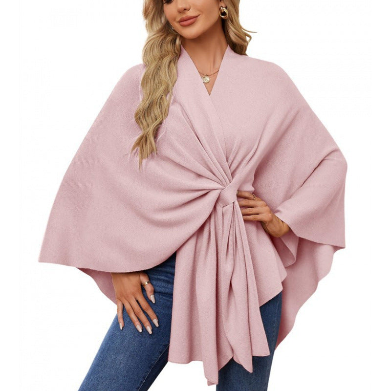 Damen modischer Wickelmantel mit trendigem Design ModeGeist
