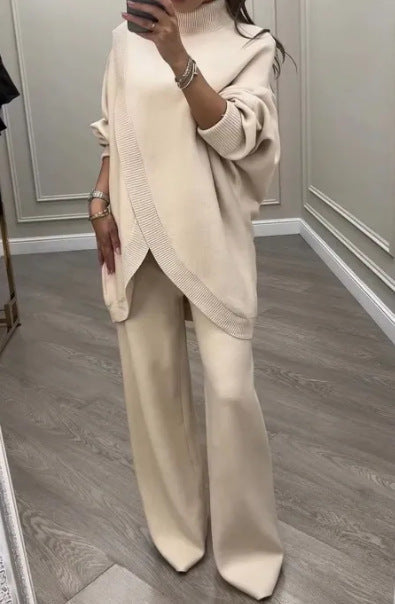 Damen Lässiger Strickanzug mit weitem Schnitt ModeGeist