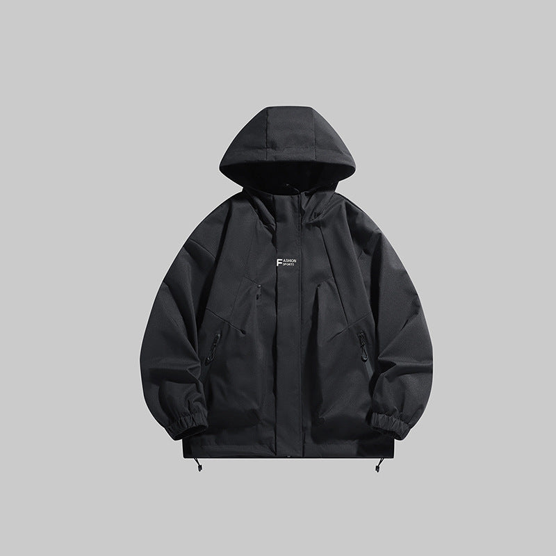 Herren multifunktionale Winterjacke mit isolierendem Fleecefutter und verstellbarer Kapuze ModeGeist