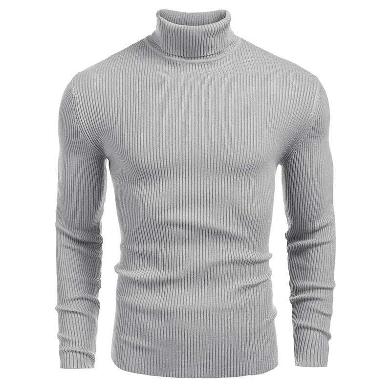 Herren eleganter Rollkragenpullover aus ribbed Strick ModeGeist