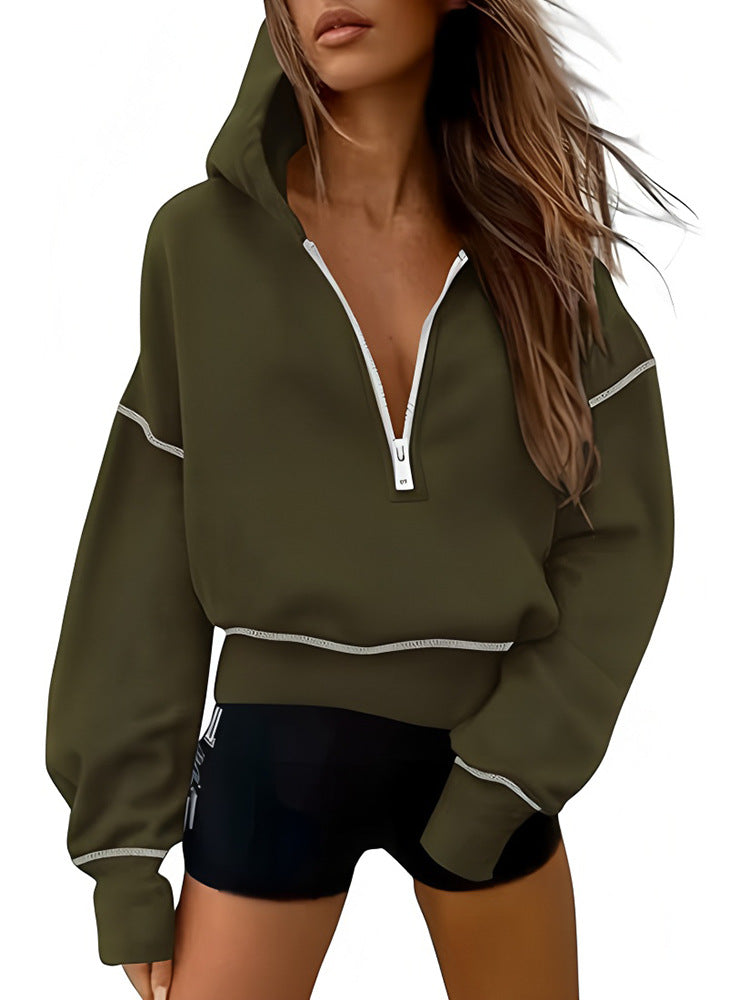 Damen Sportliche Kapuzenpullover ModeGeist