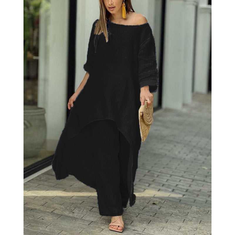 Modegeist Damen Sommerkleid: asymmetrischer Schnitt, lässiger Style