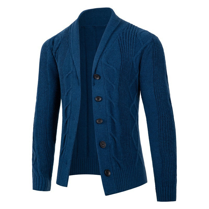 Herren Strickjacke mit modernen Kabelmustern und bequemen Passform ModeGeist