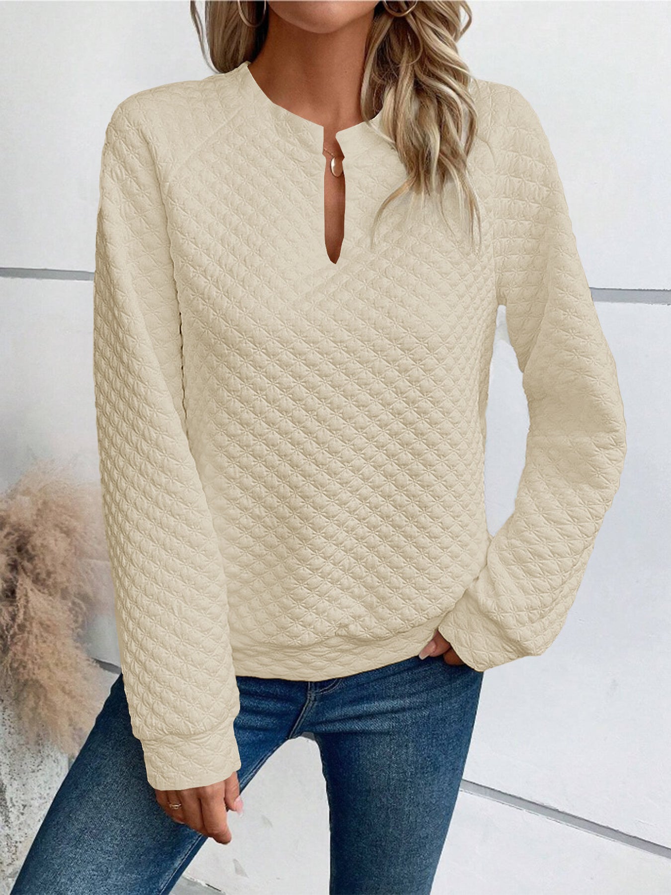 Damen Quilted Pullover ModeGeist