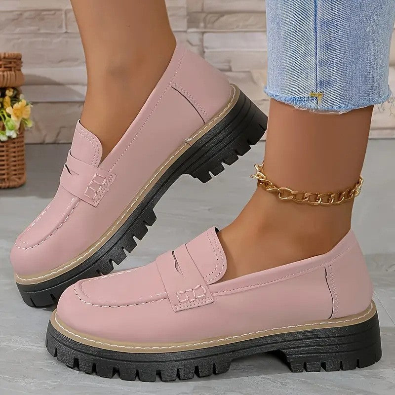 Modische Damen-Slipper mit robuster Profilsohle und Komfort