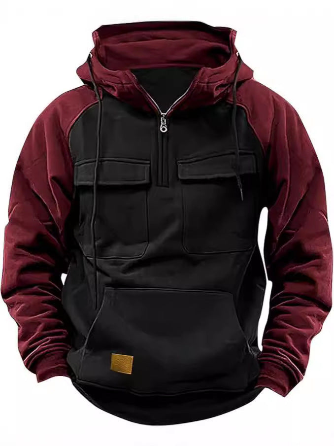 Herren funktionale Kapuzenjacke mit praktischen Taschen ModeGeist