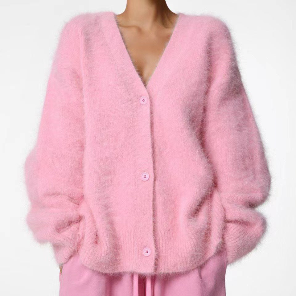 Damen kuscheliger Langarm-Strickcardigan ModeGeist