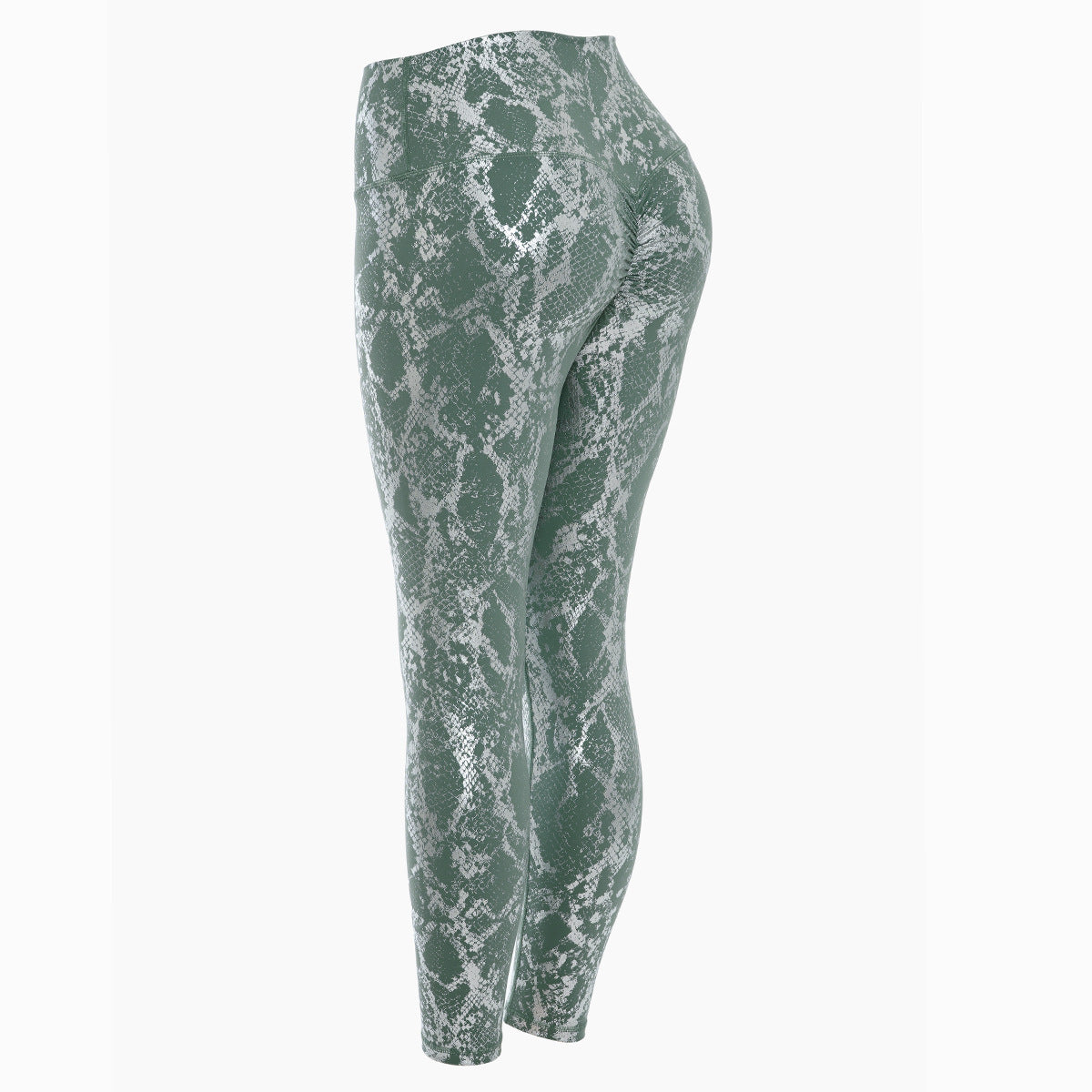 Damen Sportleggings im Schlangenprint mit hohem Bund ModeGeist