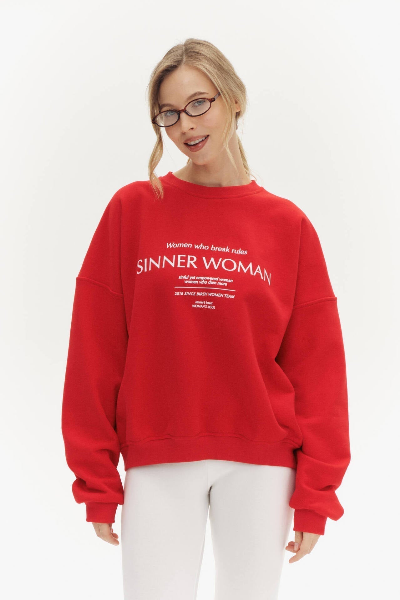 ModeGeist | Sweatshirt Gerippter Saum