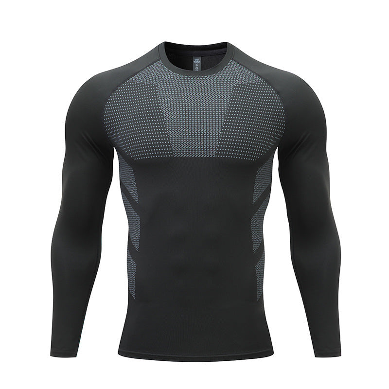 Herren Kompressions-Langarm-Sportshirt ModeGeist