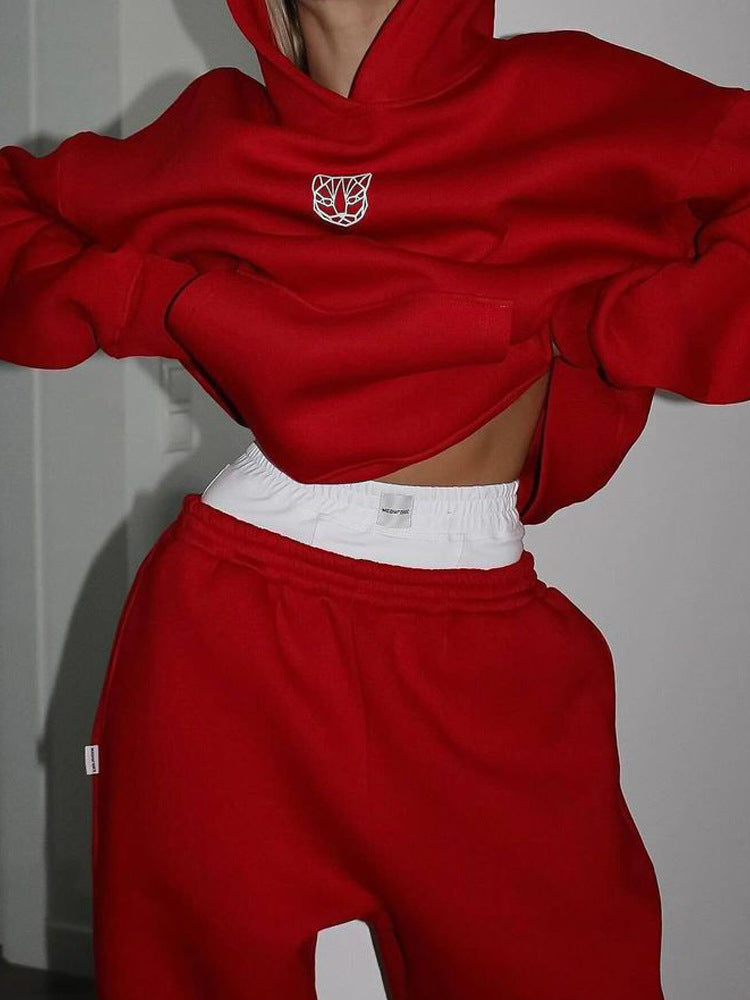 Damen Oversized Hoodie mit lässigen Hosen ModeGeist