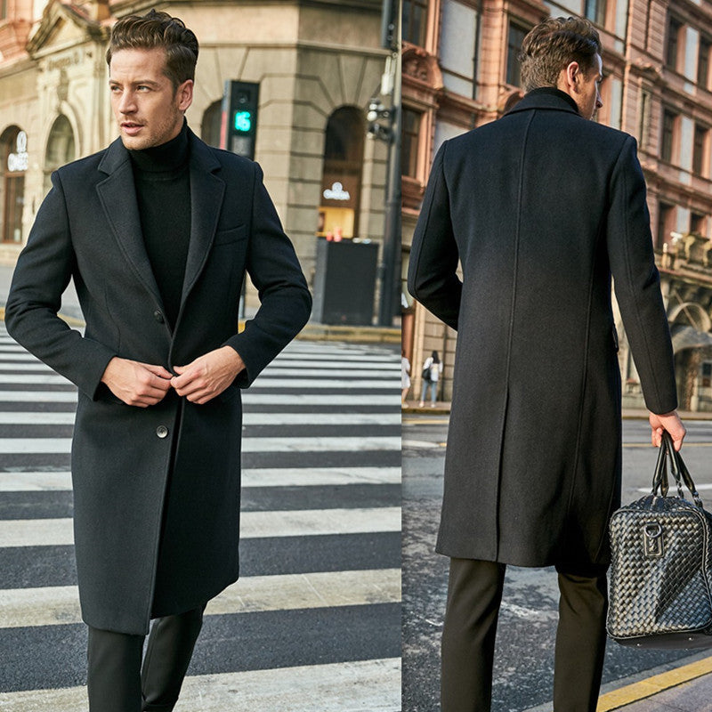 Herren eleganter Übermantel mit schmalem Schnitt und modernen Details ModeGeist