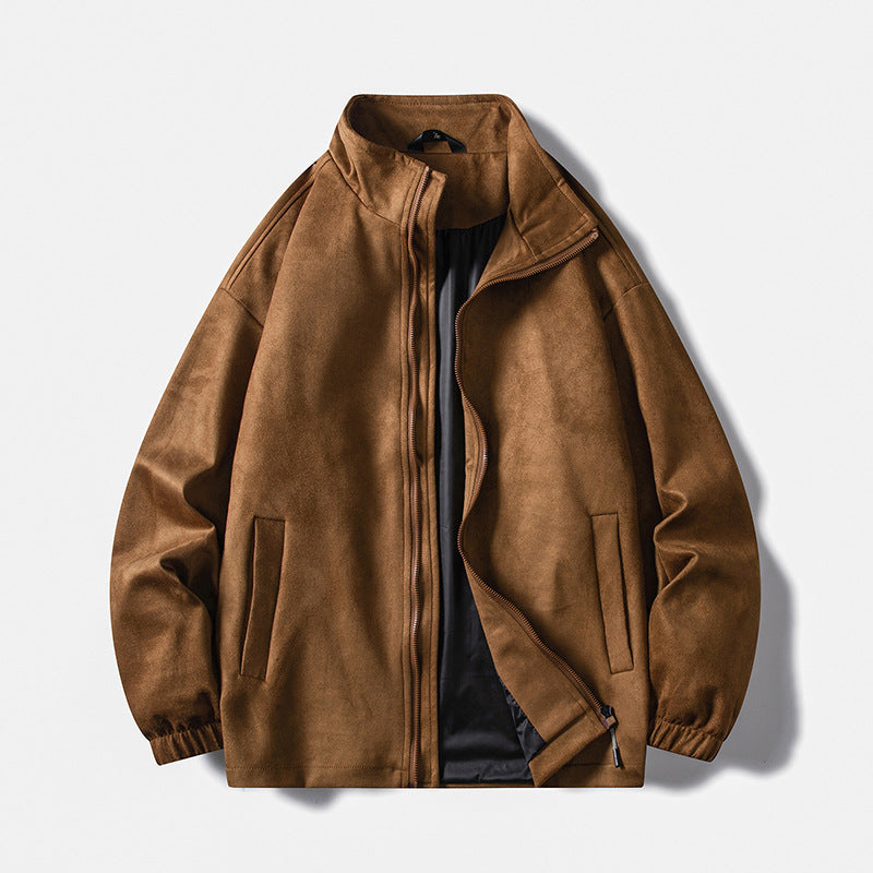Herren Fleecejacke mit elastischen Bündchen und praktischen Taschen ModeGeist