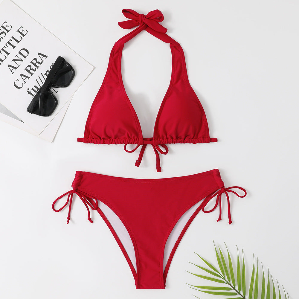 Bikini-Set für Damen: Dreieckiger Schnitt, verstellbare Träger, feminin, MODEGEIST