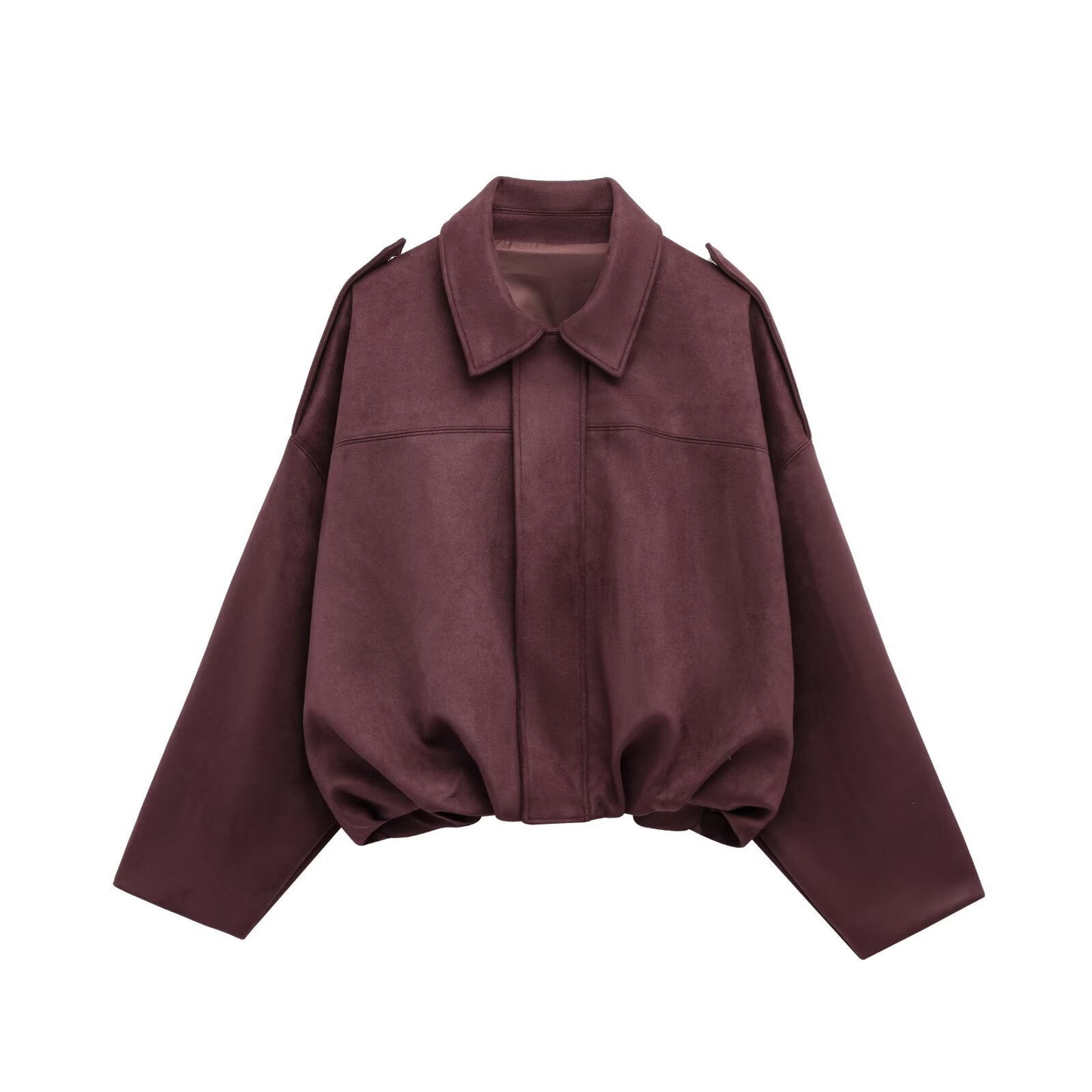 Damen Oversizedjacke aus weichem Textil mit modernem Schnitt ModeGeist