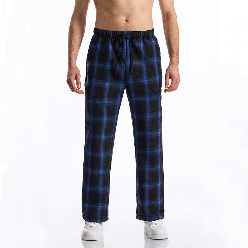 Herren bequeme Freizeithose mit Karomuster ModeGeist