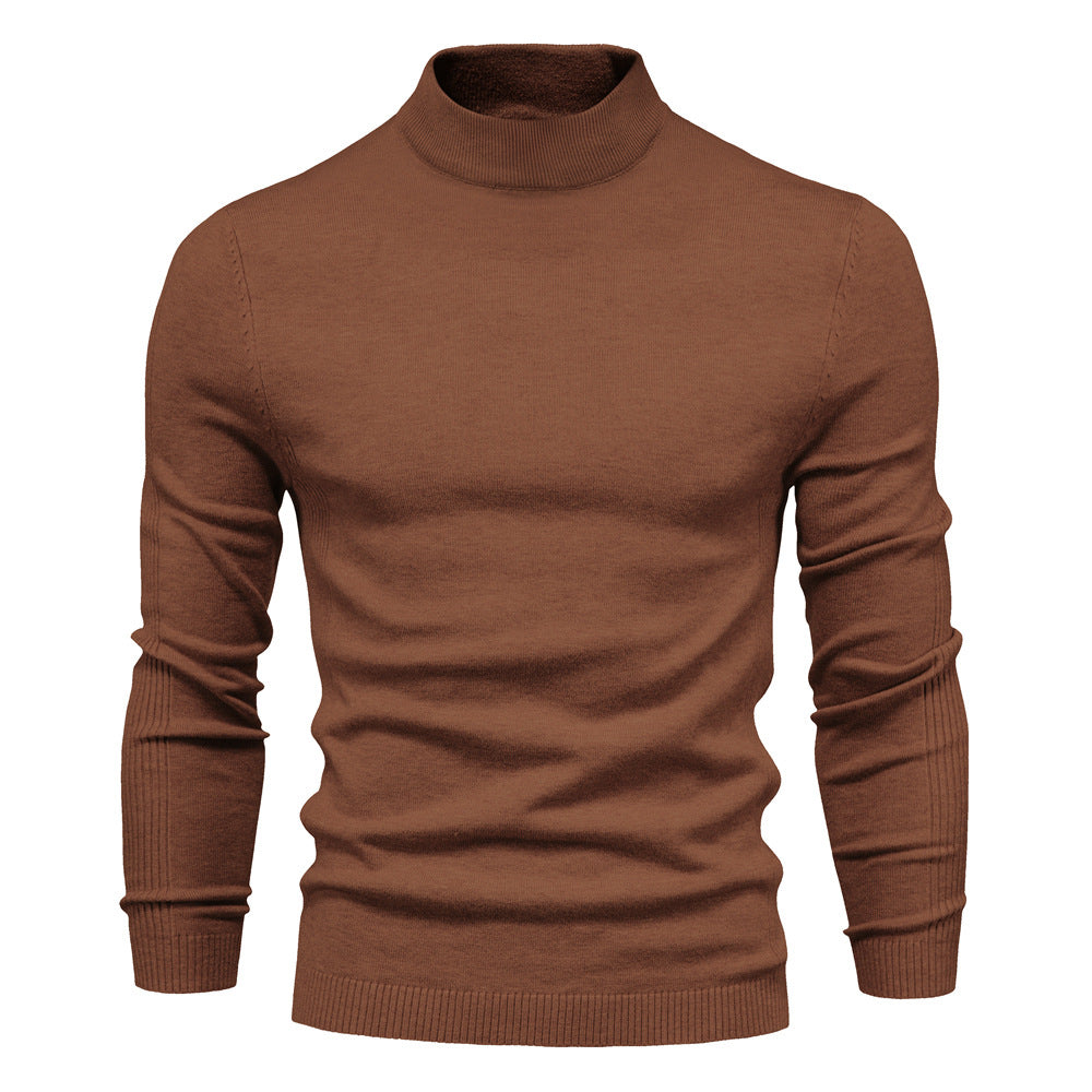 Herren komfortabler Rollkragenpullover aus weichem Strick ModeGeist