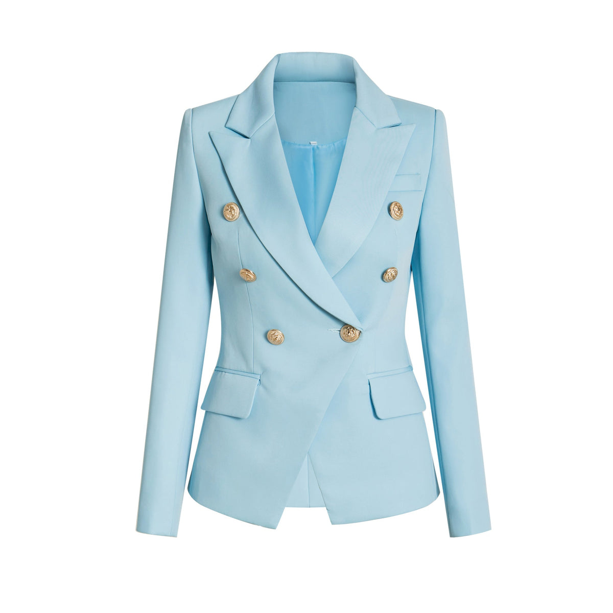 Damen Elegante Doppelreihige Blazerjacke mit goldenen Knöpfen ModeGeist
