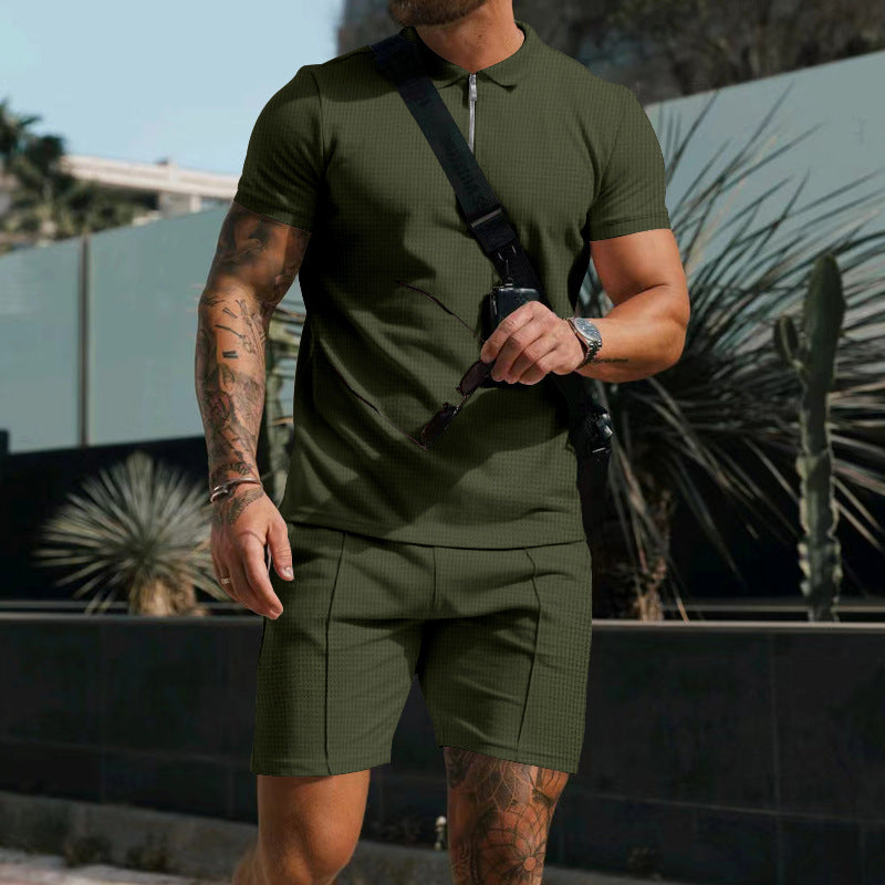 Sajan Poloshirt und Shorts, 2er Set