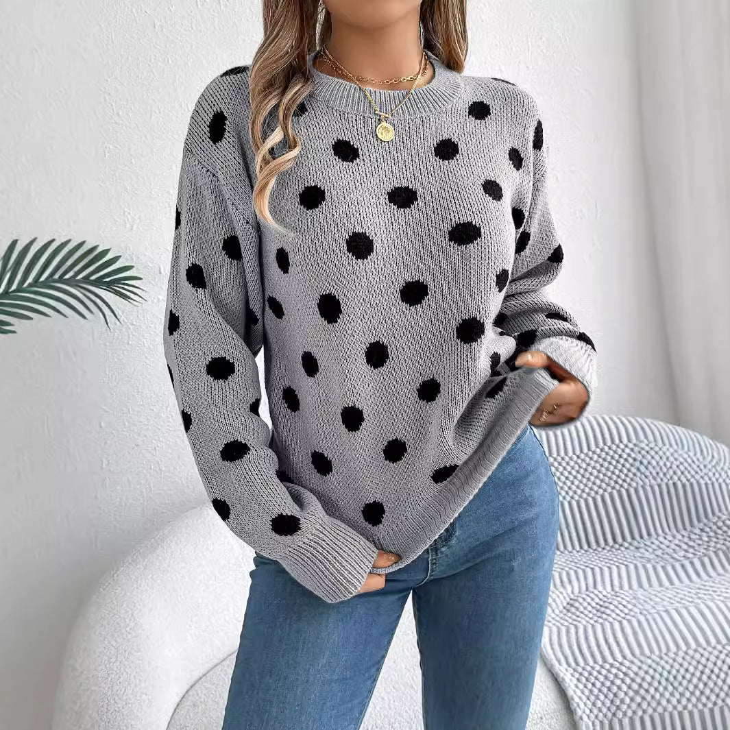 ModeGeist | Polka Dot Strickpullover
