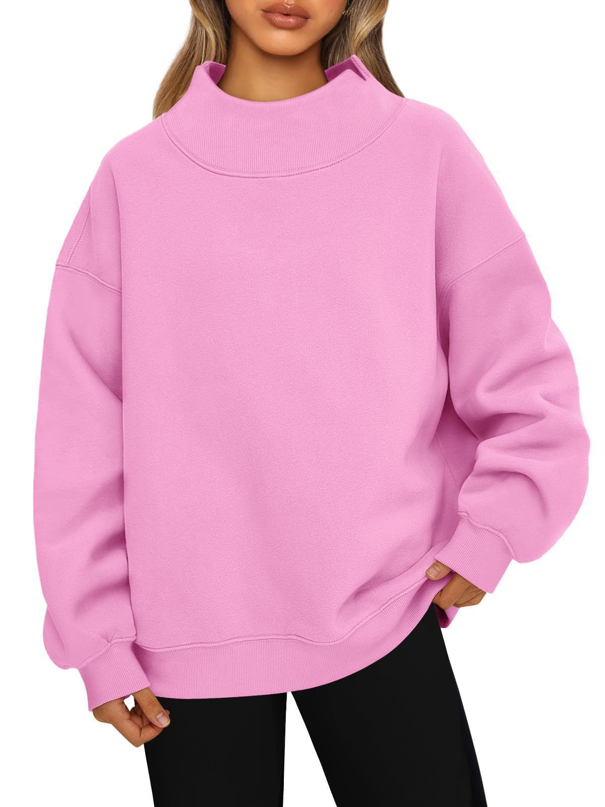 Damen Hochwertiger Stehkragen-Sweater ModeGeist
