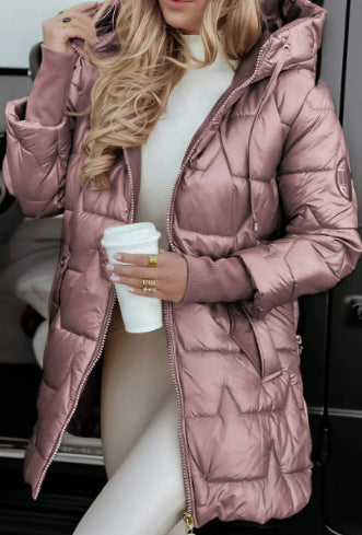 Modische Damen Winterjacke mit Steppung