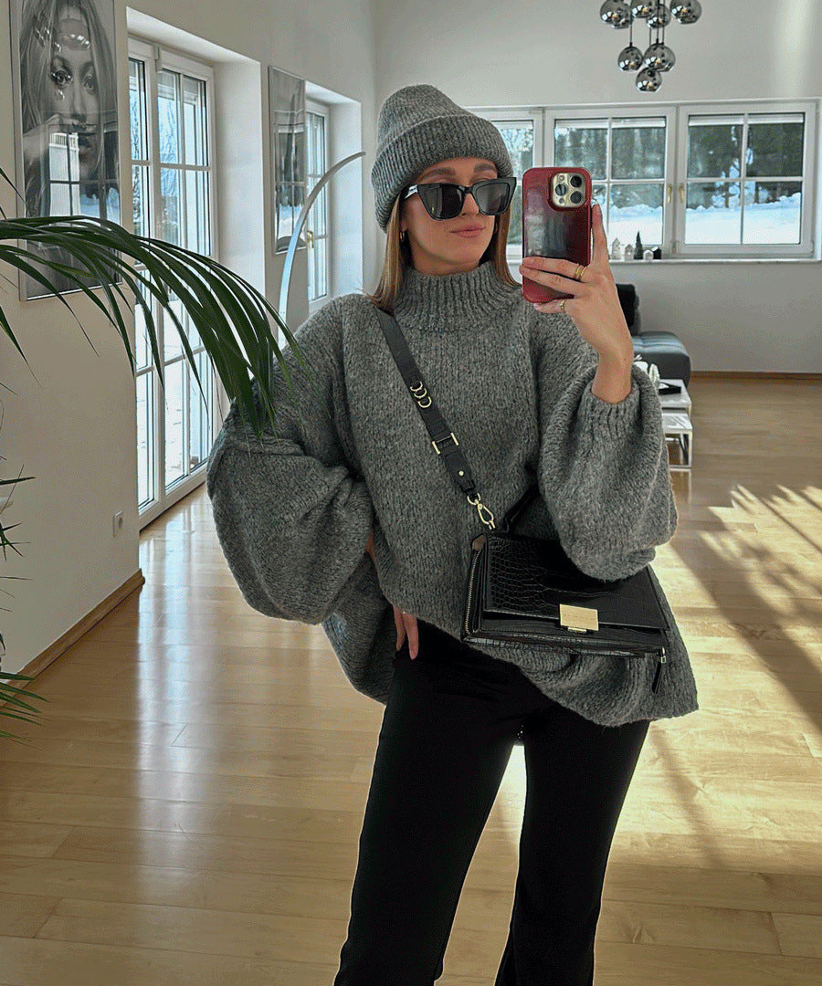 Damen Oversized Strickpullover mit weichem Material und modischen Ärmeln ModeGeist