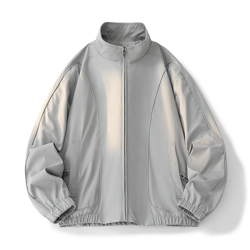 Damen hochschneiderte Übergangsjacke mit elastischem Bund und praktischen Taschen ModeGeist