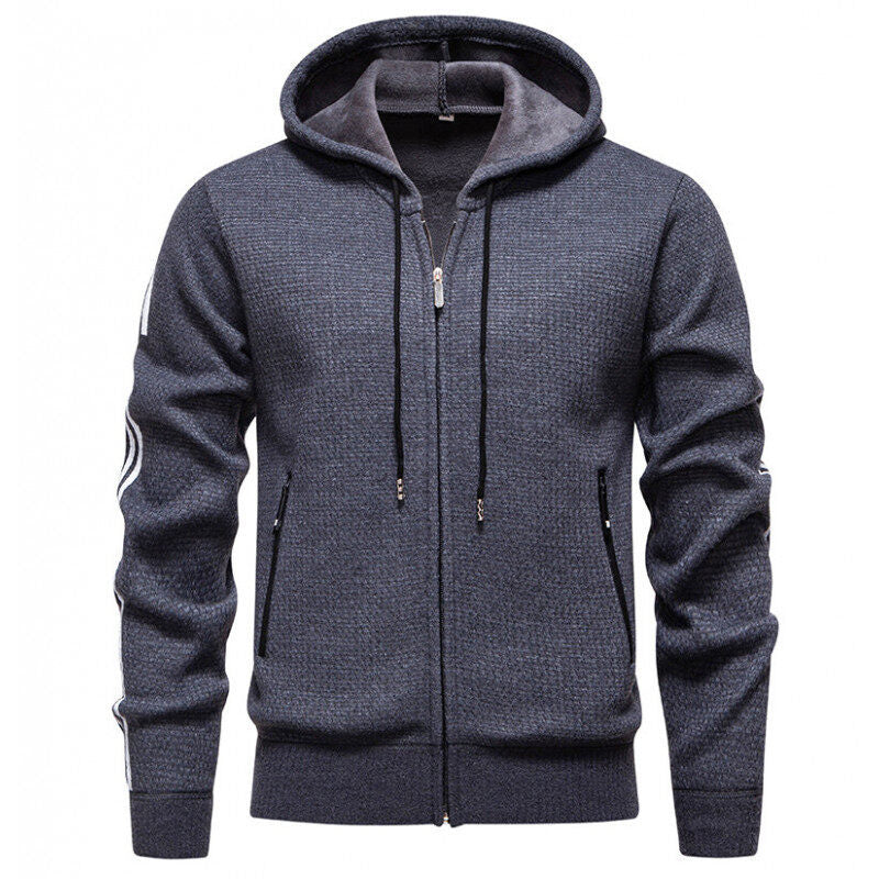 Herren Sweatjacke mit praktischen Reißverschlusstaschen und modernem Design ModeGeist