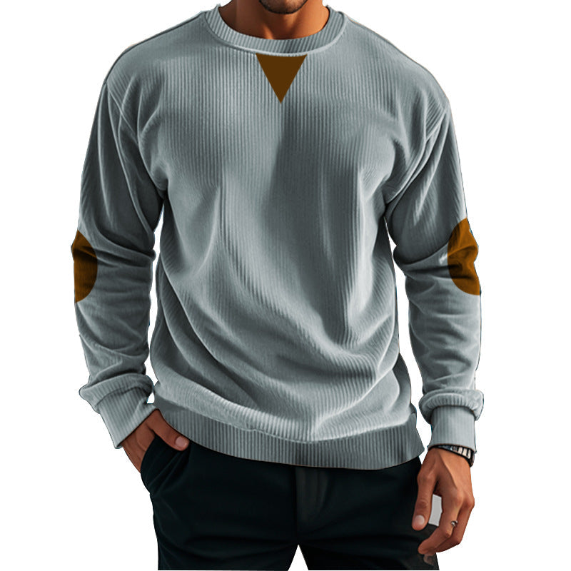 Herren komfortabler Fleece-Pullover mit Struktur ModeGeist