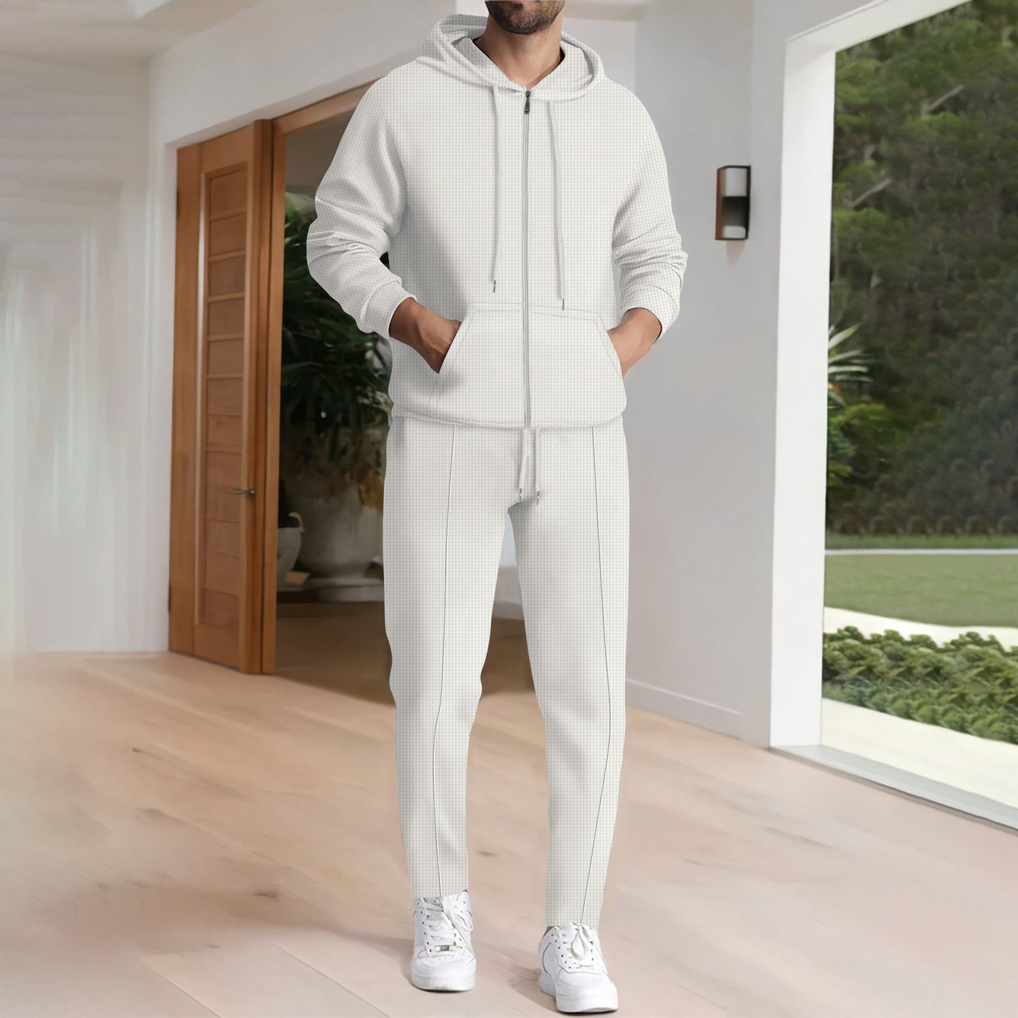Herren Freizeit-Hoodie und Jogginghose Set mit modernem Design ModeGeist