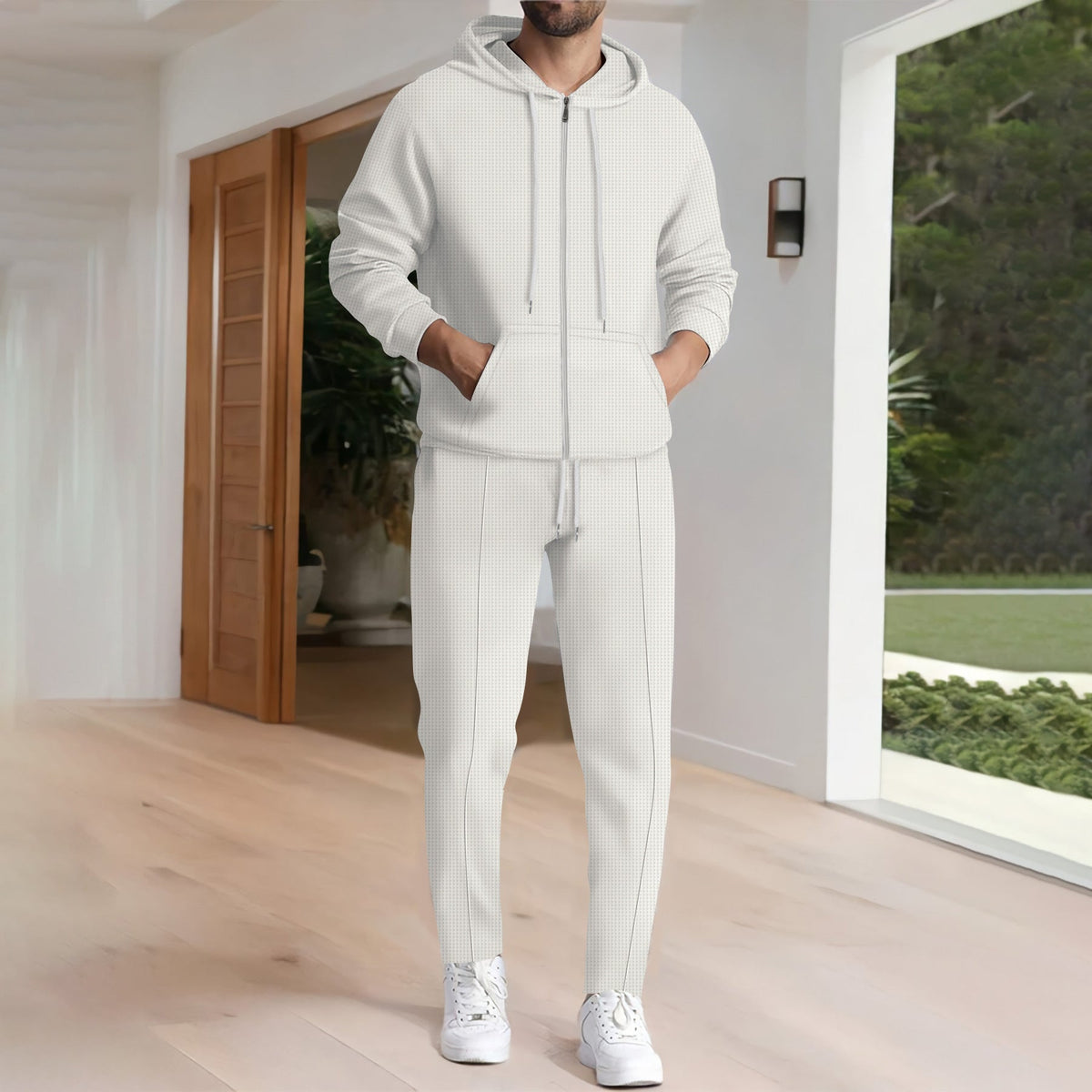 Herren Freizeit-Hoodie und Jogginghose Set mit modernem Design ModeGeist