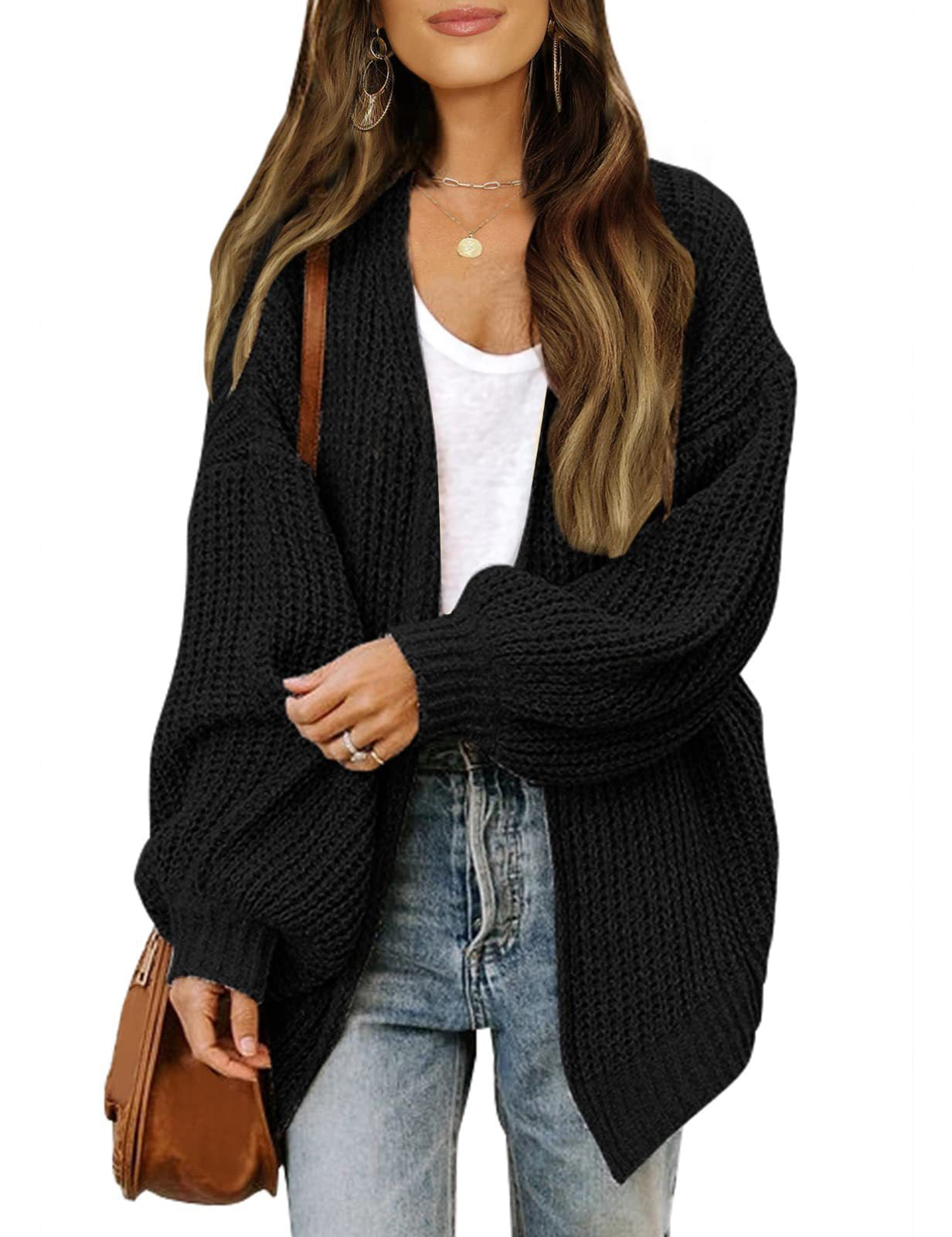 Damen lässige Strickjacke mit lockerer Passform ModeGeist