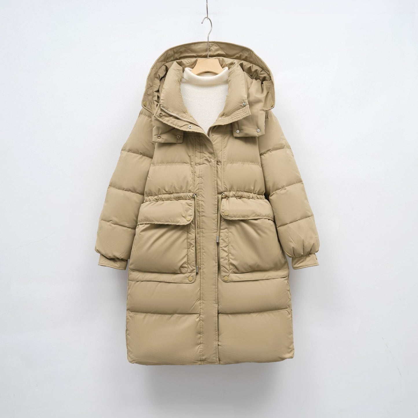 Damen isolierte Winterjacke mit verstellbarem Bund ModeGeist
