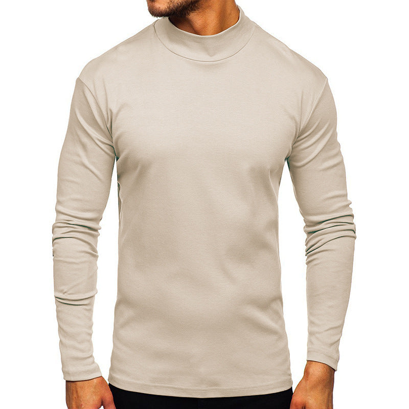 Herren Langarmshirt mit Stehkragen aus hochwertigem Material ModeGeist