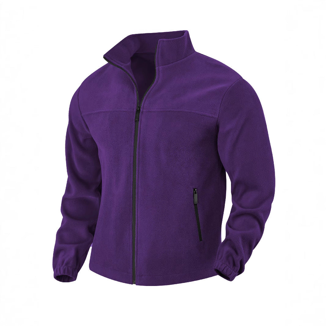 Herren Fleecejacke mit hohem Kragen ModeGeist