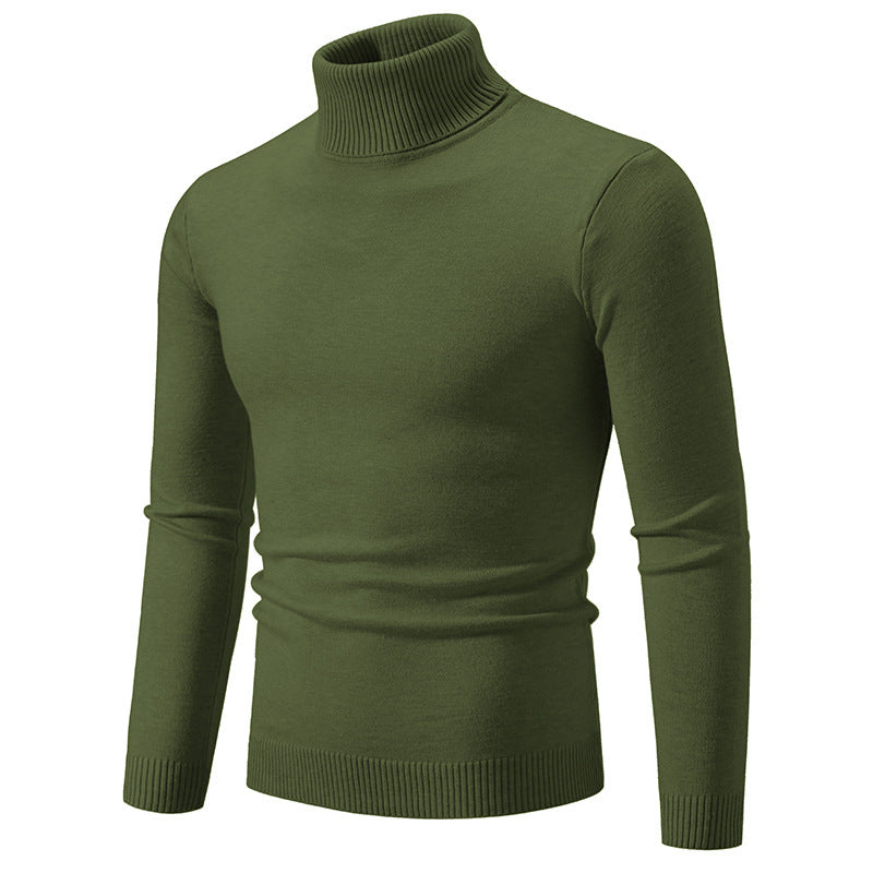 Herren eleganter Rollkragenpullover aus feiner Baumwolle ModeGeist