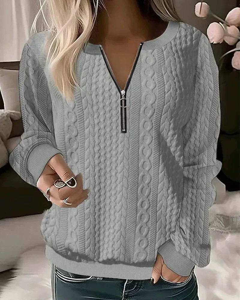 ModeGeist | Reißverschluss Sweatshirt Freizeitkleidung