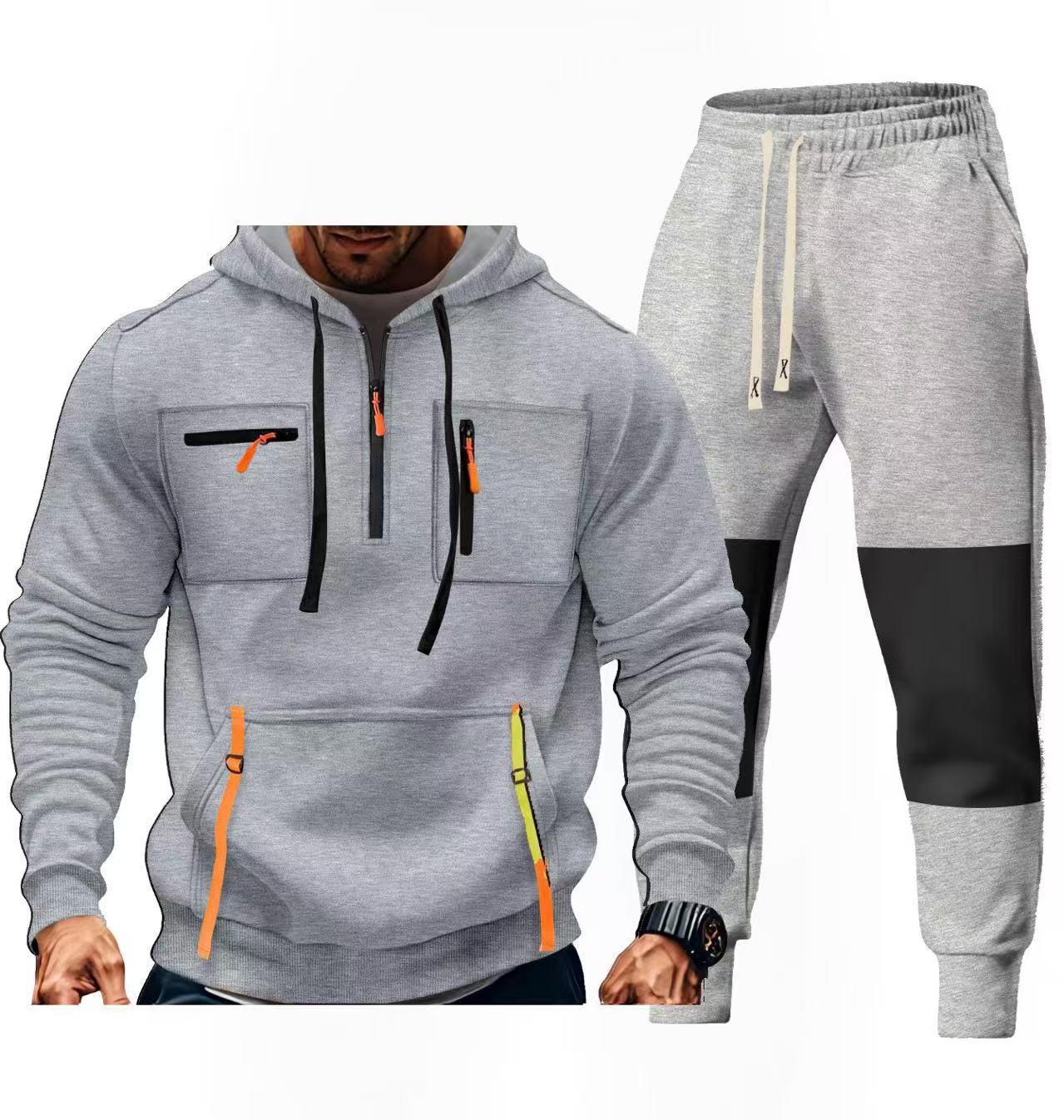 Herren Sportbekleidungsset mit funktionalen Taschen ModeGeist