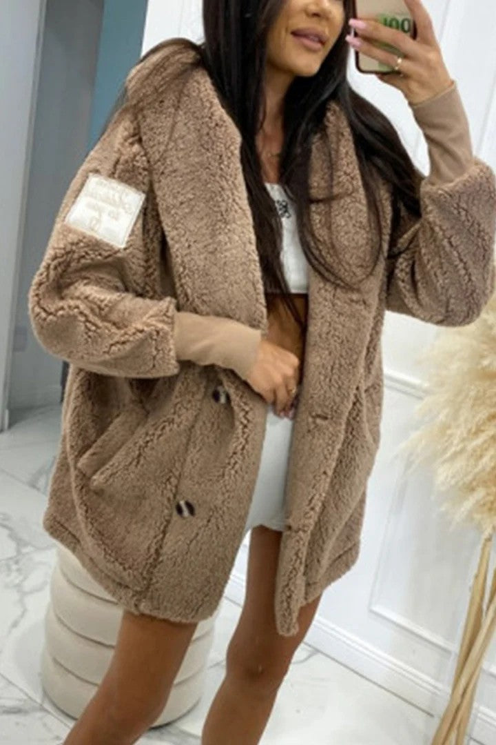 Damen Oversized Teddyjacke ModeGeist