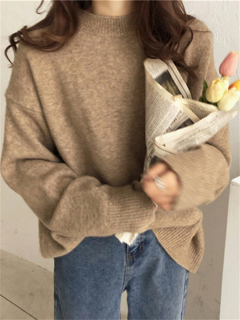 Damen Oversized Strickpullover mit weichem Material und lässigem Schnitt ModeGeist