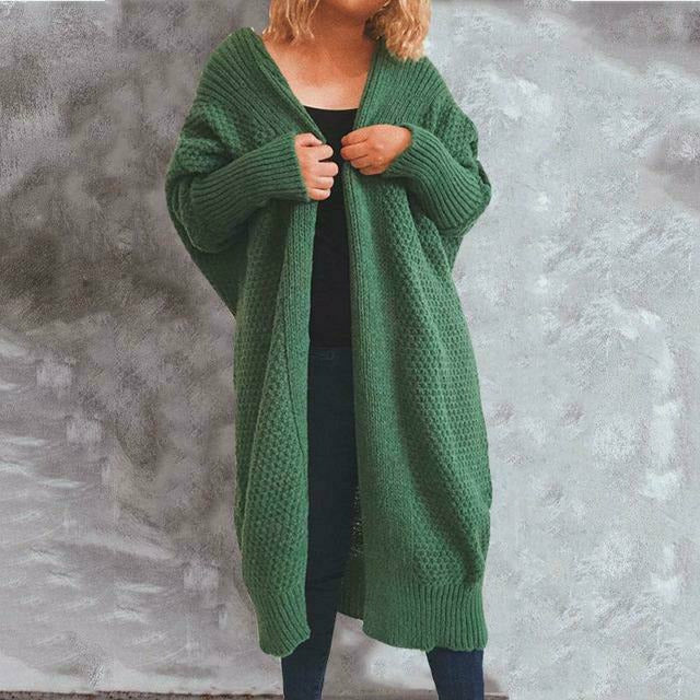 ModeGeist | Solide Lange Strickjacke