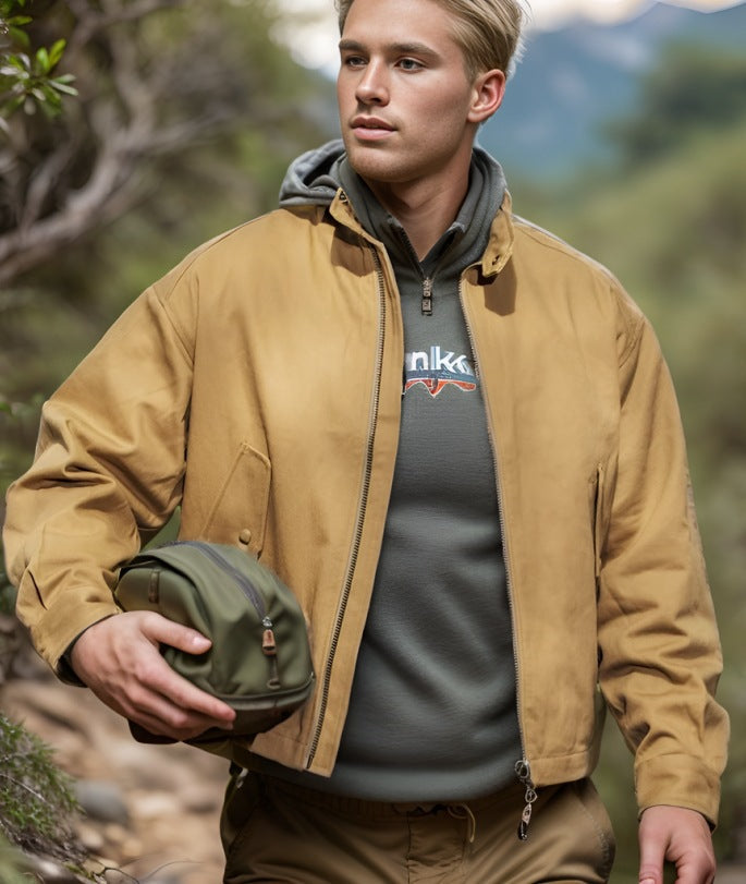 Herren vielseitige Bomberjacke mit praktischen Taschen ModeGeist