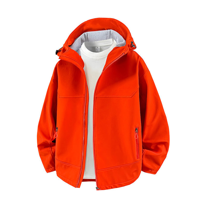 Damen Modische Übergangsjacke mit hohem Kragen und funktionalen Reißverschlusstaschen ModeGeist