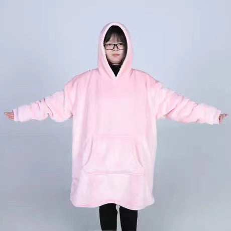 Damen Großer Kapuzenpullover mit kuscheligem Fleece und praktischen Taschen ModeGeist